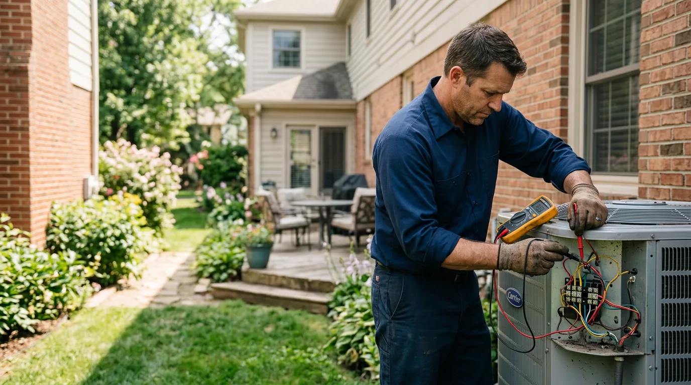 HVAC technician working near Collins, GA
